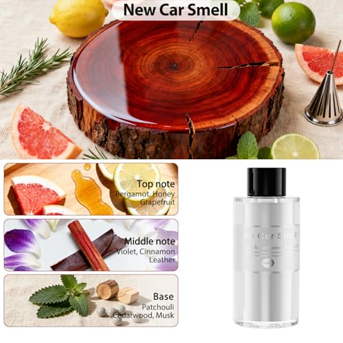 Image of Amor Lyris 2 Packs Essential Oil Refill for Smart Car Air Freshener, 3.5OZ Car Diffuser Refill, Aromatherapy Perfume Refill Can be Used for 4-8 Months, Made with Natural Plant Extracts, New Car Smell