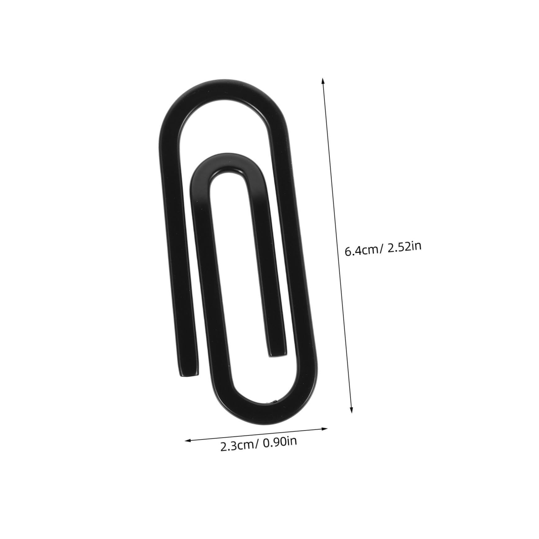FRCOLOR 2pcs Decorative Mini Paper Clips Small Stainless Steel Paper Clips Office Bookmarks Money Tiny Decorative