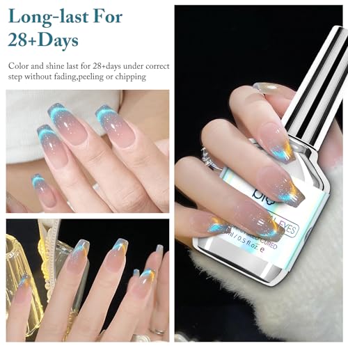 Esmalte de Gel Cat Eye con Imán 15 ml Azul miniatura 4