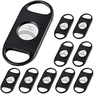 roygra Cigar Cutter, Guillotine Double Blade - 10 Pack