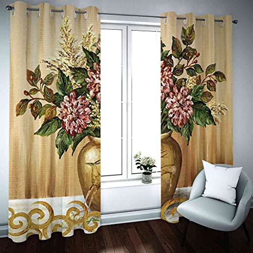 Rideau à oeillets haut de gamme 100% polyester isolant thermique 3D - 3