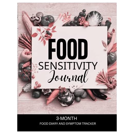 Food Sensitivity Journal: Cute 3-Month Food Diary and Symptom Tracker 134 Pages , Low-FODMAP Food Diary, IBS Diet Notebook, Food Allergy Logbook