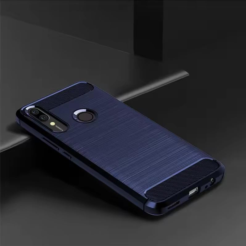 Image of Hybrid Carbon Fiber Back Case for Huawei Y9 Prime 2019 / Honor 9X (Blue)