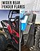 A & UTV PRO Wider Front Mud Flaps & Rear Fender Flares Kit for Polaris RZR XP/XP 4 1000 2014-2023, XXL Extended Mud Guards Extension Splash Proof Accessories, 6PCS