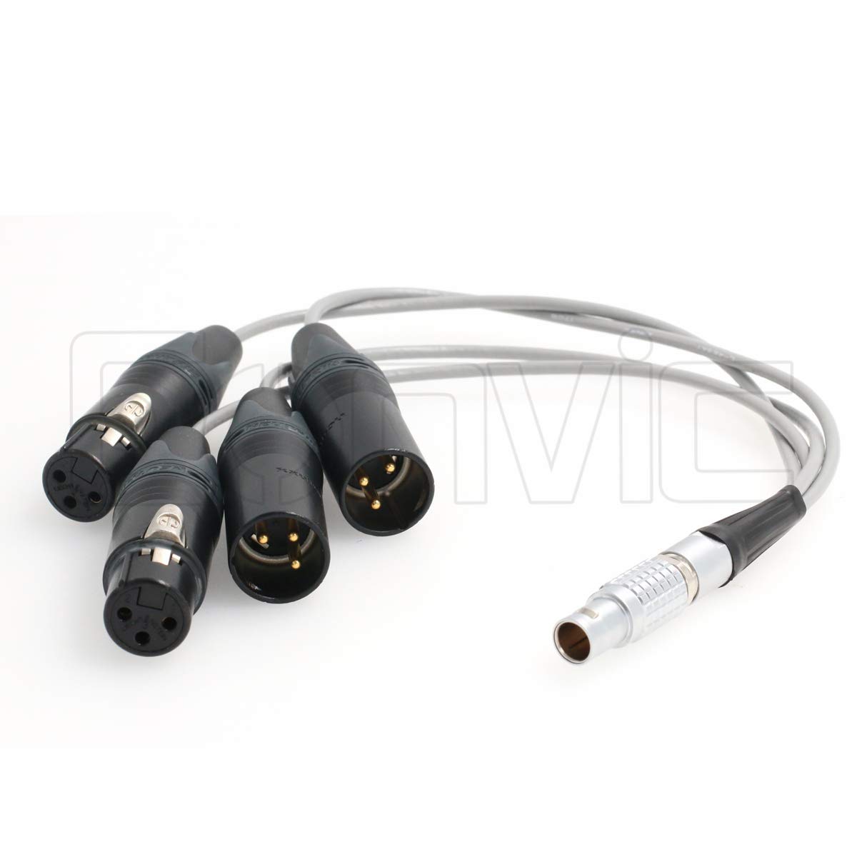 Eonvic 10 Pin to 2x3 pin XLR Atomos Breakout Audio Input Output Cable for Shogun Monitor Recorder