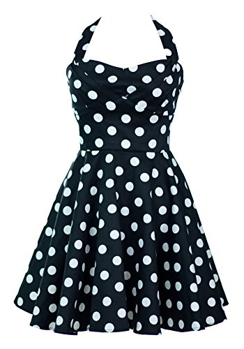 Ixia-Polka-Dot-A-line-50s-Pinup-Dress