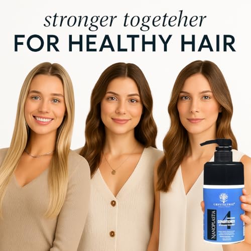 Image of Crystal Tree Nanoplastia Smoothing Hair Conditioner with Advanced Nanoplastia Technology for Frizz Control, Deep Hydration, and Long-Lasting Smoothness 400ml