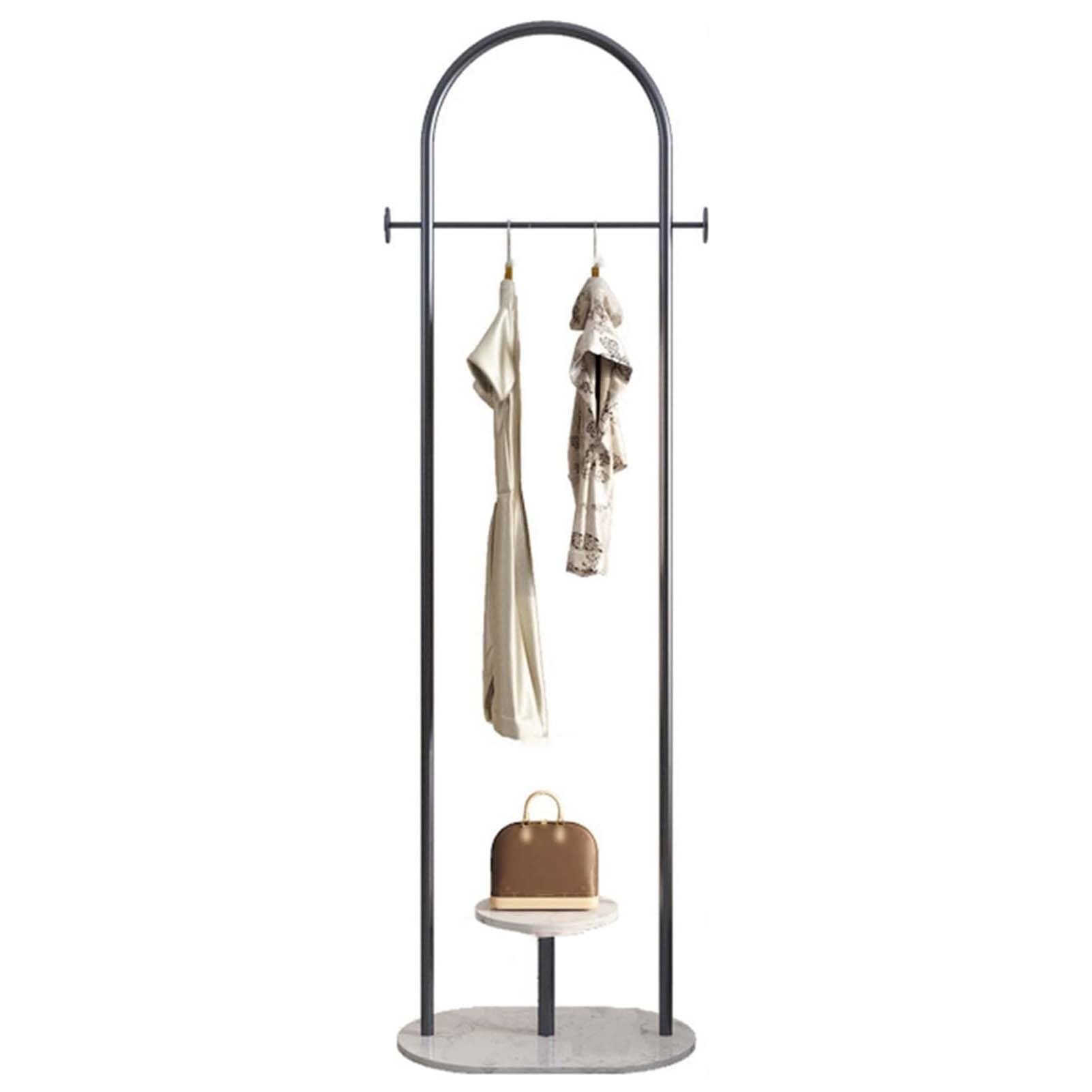 THEGA Modern Coat Racks, For Bedroom Retail Store Boutique Stylish NCoat Hanger Hat Scarf Jacket Organizer, Wall Mounted Clothes Hanger Space-Saver(B)