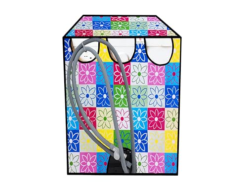 Image of Waterproof Dishwasher Cover for 12 to 15 Place Setting | Suitable with Bosch, LG, IFB, Hafele, Faber & More | Dustproof Appliance Protector Zip Cover Universal Fit-(63X63X88cms Design 14)