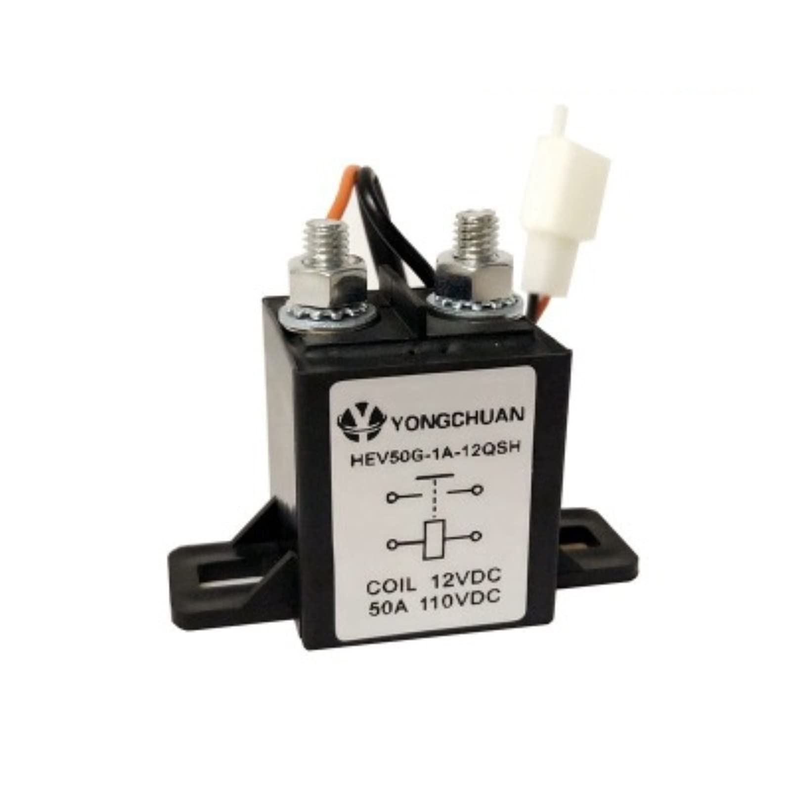 QRUYHBAJU 1PCS 50A 60V 72V 110VDC Electric Vehicle Heater Relay