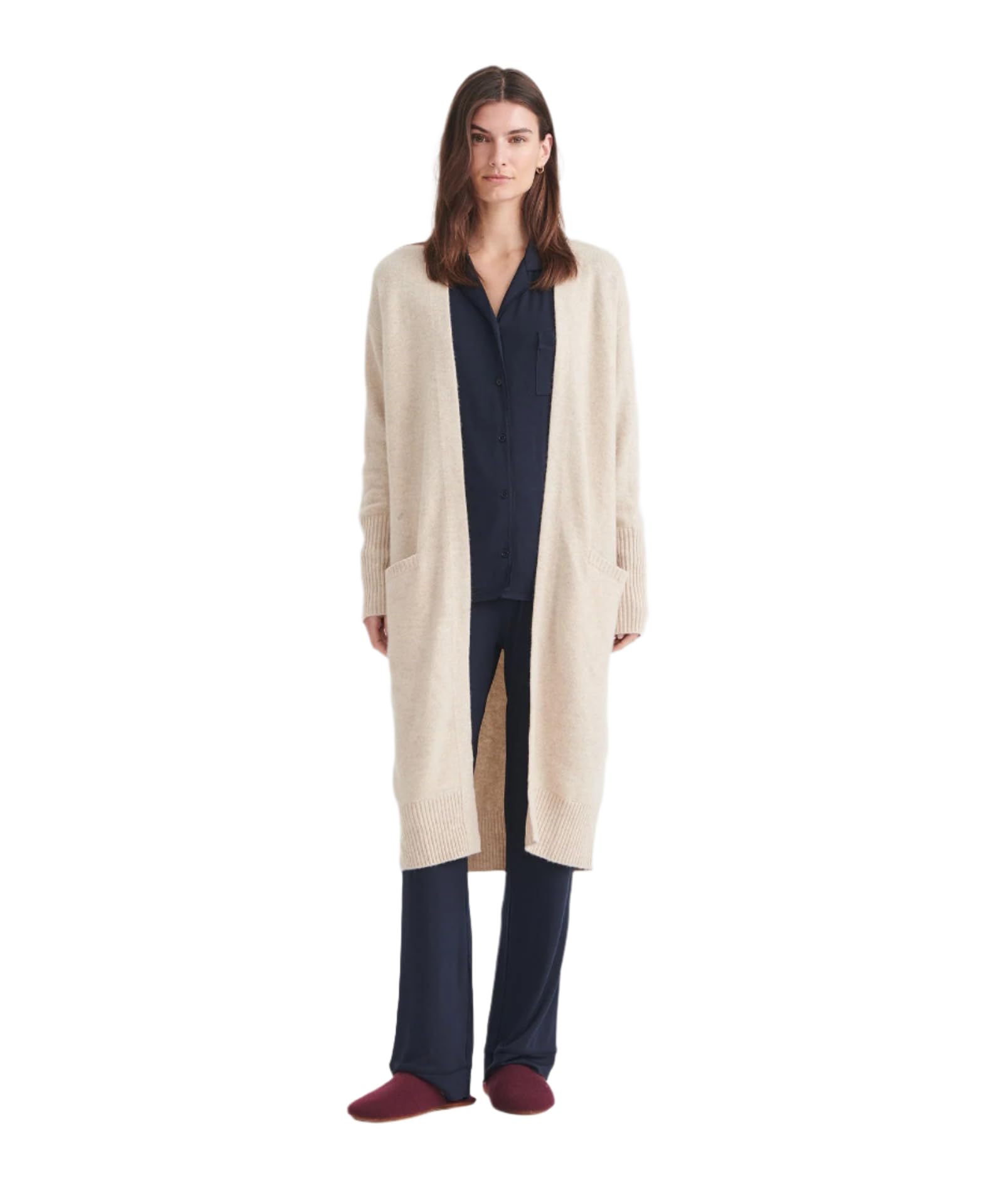 NAADAM Womens Cashmere Duster Cardigan