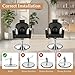 Felivine Reclining Salon Barber Chair for Hair Stylist, Professional Hair Stylist Chairs with Heavy Duty Hydraulic Pump, All Purpose Styling Hairdresser Braiding Shampoo Chair for Spa Home Euipment