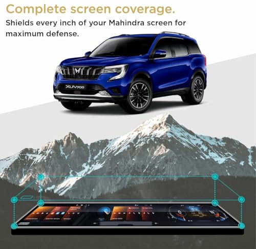 Image of Spartan Shield MATTE [3 PACK] Screen Guard for MAHINDRA XUV 7XO 2026+ || AX, AX3, AX5, AX7, AX7T & AX7L || 12.3 INCH TRIPLE SCREEN with * NO ADRENOX+ BADGE CUTOUT * + Flexible TPU for Steering & Storage Panel Protector || Anti Scratch || Water Repellant || With Complimentary Installation Kit || Bubble Free Application || XUV7XO Digital Instrument Cluster Protective Film || NEW 2025+ Car Stereo Accessories [Not Tempered Glass] * CHECK ADRENOX+ Badge Before Ordering*