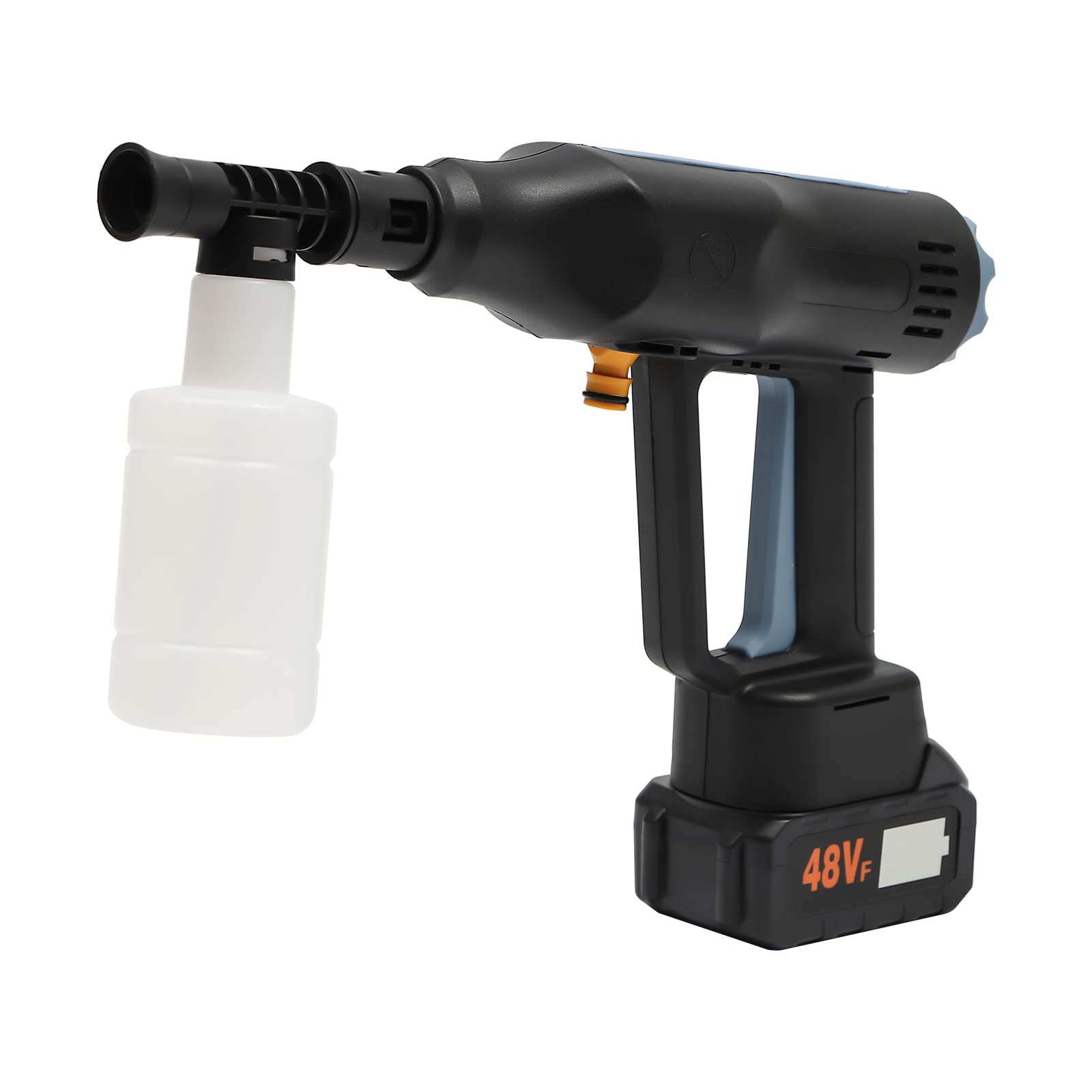 Limpiador de alta presión inalámbrico, 350 W, 36 V, batería para coche y jardín, 330 rpm, limpiador de alta presión portátil con 2 motores, pistola de agua de alta presión portátil, máquina de