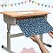 gisgfim 24 Pack Privacy Shields for Student in 12 Boho Colors Desk Dividers Durable Privacy Folders Testing Dividers Shield Study Boards Panel Partition for Classroom Teacher Back to School Supplies