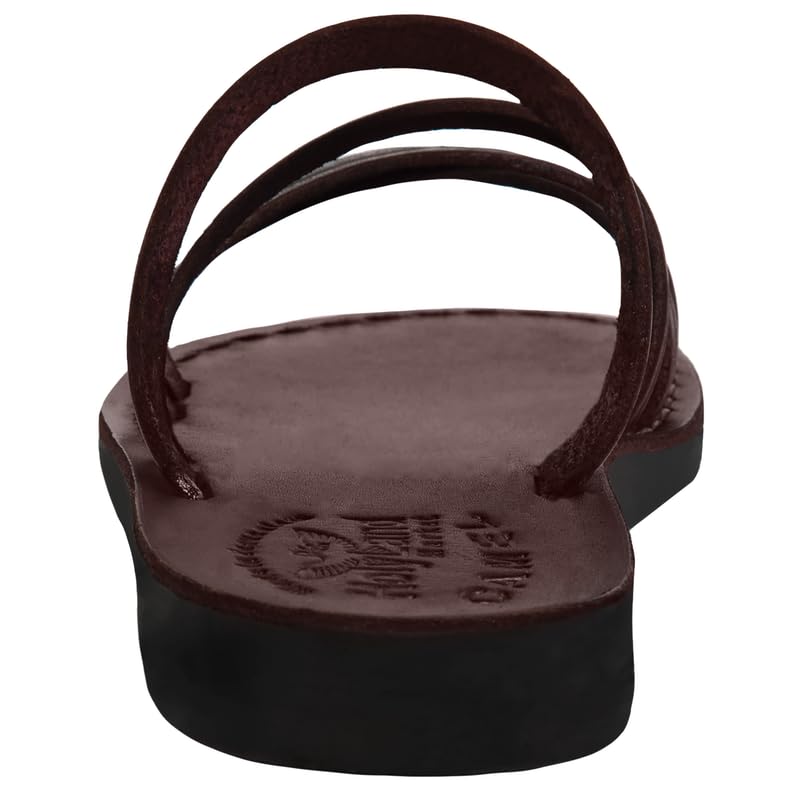 Holy Land Market Men/Women Biblical Jesus Leather Sandals/Slides From Jerusalem (Bethlehem Style II)3