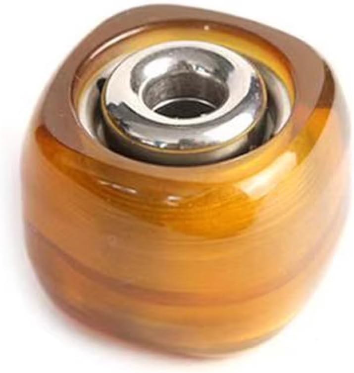 PEI Fidget Beads- Knife Key Pendant Lanyard Bead Fidget Spinner Stress reducing Beads for Outdoor Fingertip Gyroscope EDC Tool Pendant DIY Accessories (Sugar Cube)