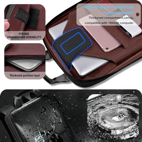 ZINZ Slim & Expandable Laptop Backpack 15.6 16 17 inch Travel Business Backpack Water-Resistant Daypack for Men and Women，Black3