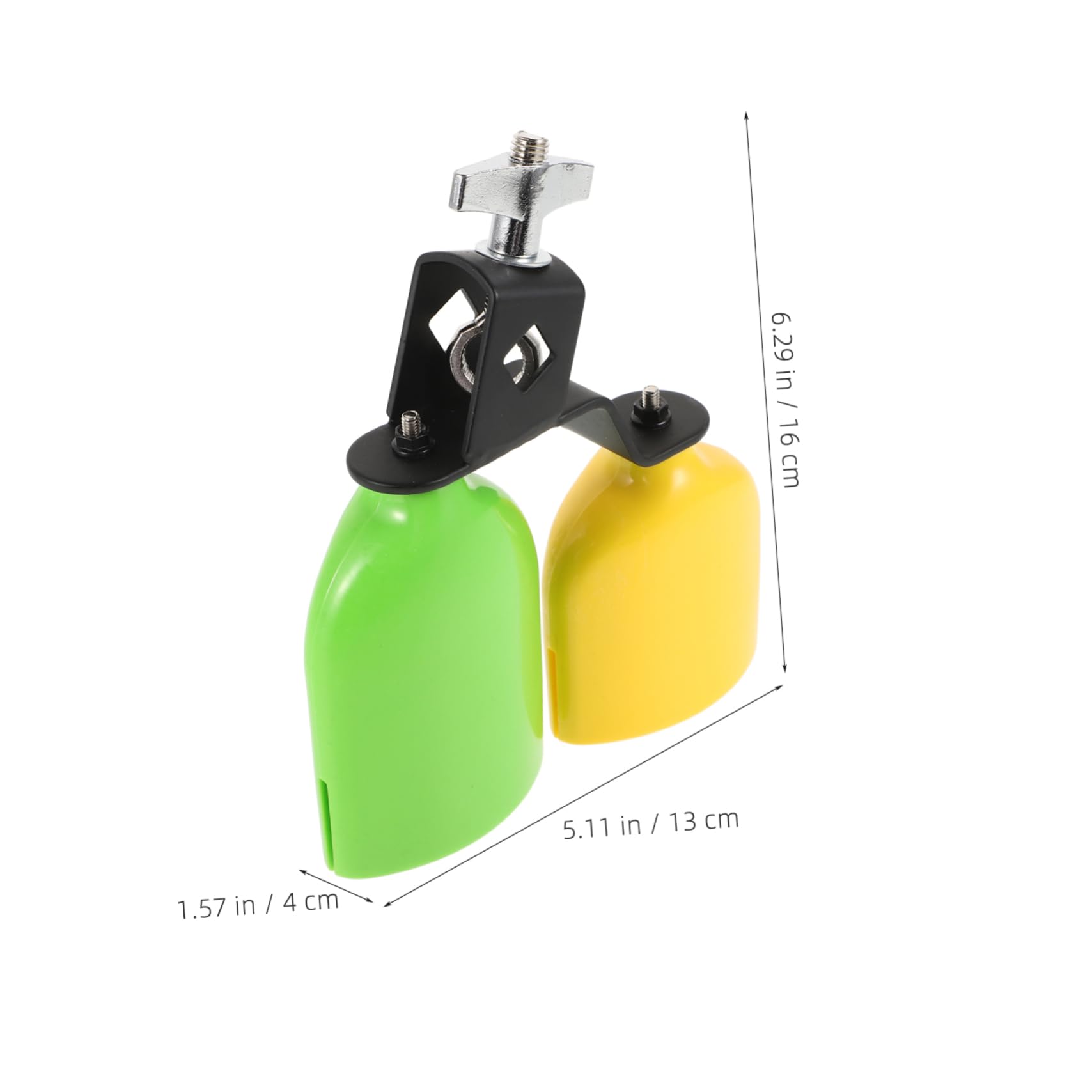 Levemolo Percussion Instruments Set of 1 Pair Plastic Cowbells Drum Kit for Ages Musicians