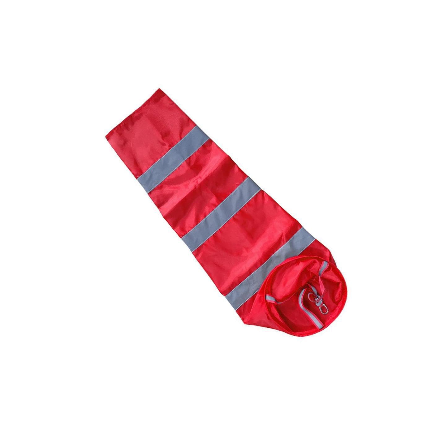 KTUXZCI Wind Measurement Sock Bag With Reflective Belt Ensures Measurement Accuracy While Simplifying Setup In Various Applications Rainbow Wind Flag Aviation Windsock Indicators, Red, 150cm