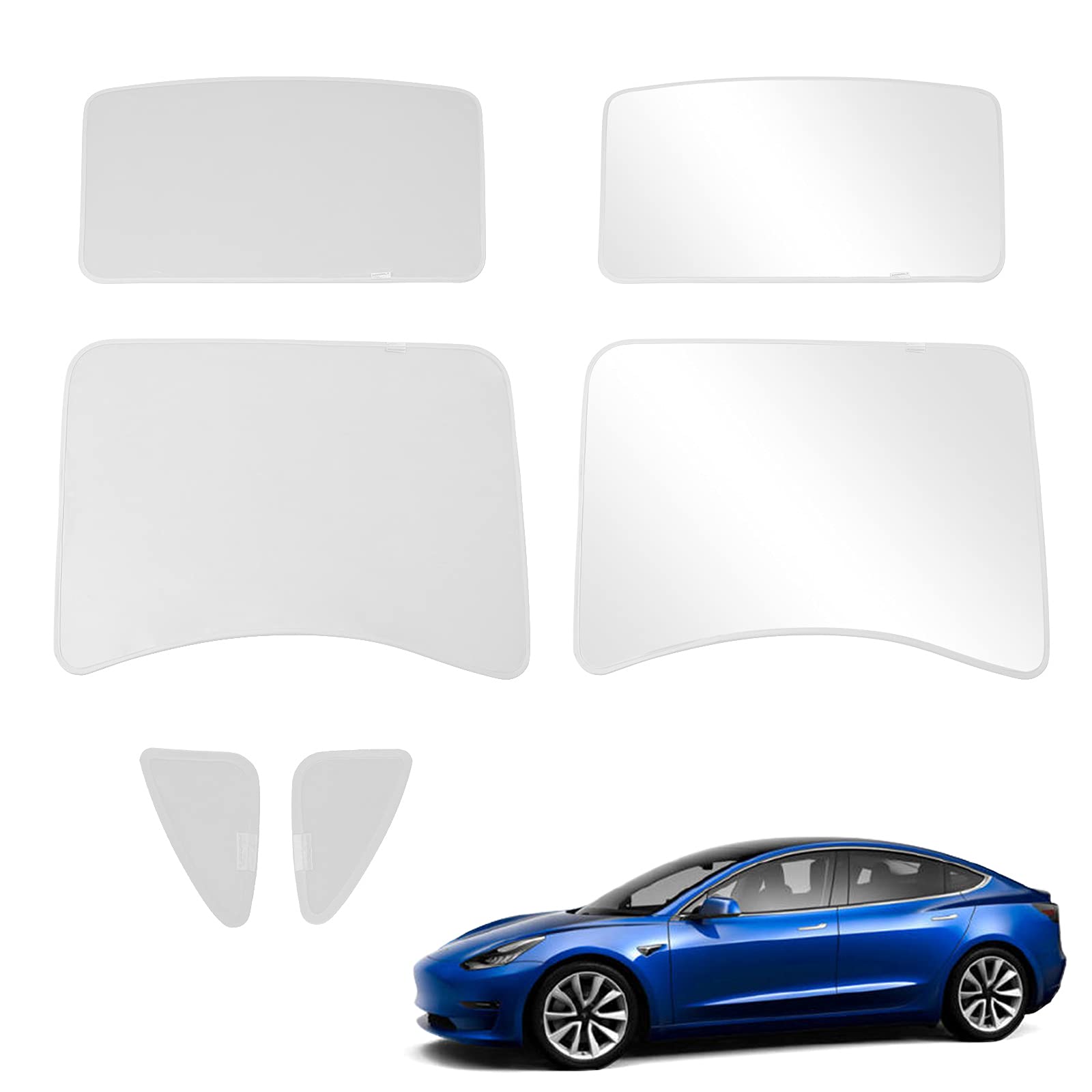 Buy Bomely Fit 20172020 Tesla Model 3 2021 2022 Sunshade Glass Roof