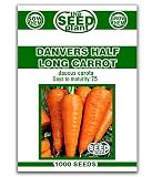 Danvers Half Long Carrot Seeds - 1000 Seeds Non-GMO