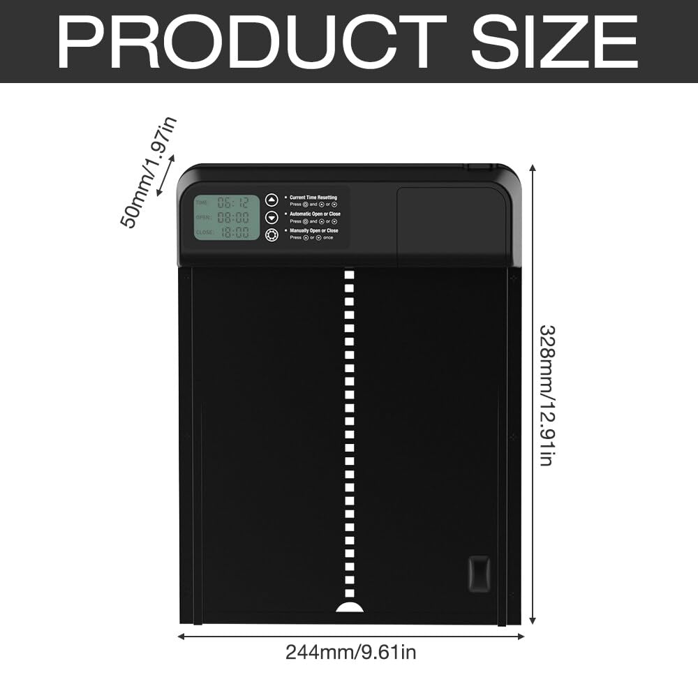 Sportello Automatico Per Pollaio - Con Timer E Protezione Anti-Incastro - Foto 10