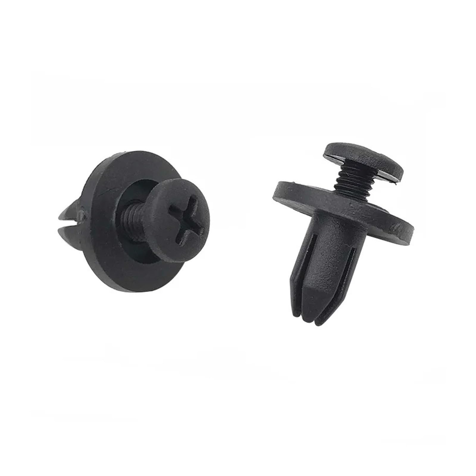 KXFVYNE 10 20 50pcs 6mm Auto Bumper Fastener Clip Hole Rivet Retainer Push Engine Cover Door Fasteners(10PCS)