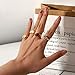 COLORFUL BLING Personalized Fuck Off Heart Band Ring Inspirational Middle Finger Tail Ring Titanium Steel Hypoallergenic Stacking Cool Dainty Fashion BFF Birthday Gifts for Women - Size 7