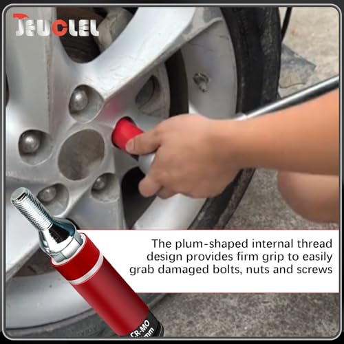 Image of 7PCS 1 /2 inch Drive Wheel Protector Impact Socket & Lug Nut Socket Set | 6 Pt, Non-Marring, Thin Wall, Wheel Protector, Damaged Nut Lock Remover, Rusted, Stripped, Screws, Stuck Locking Nut Removal