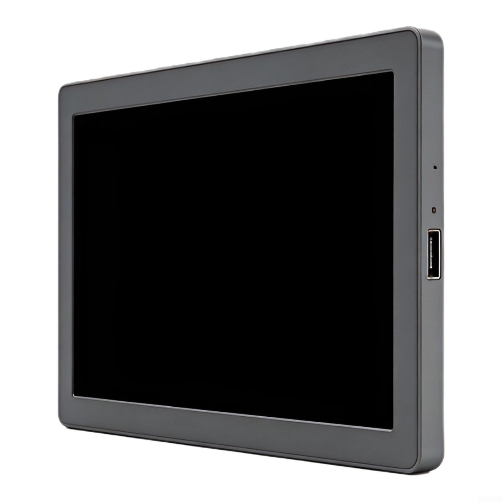 Pojedynczy kabel 5-calowy monitor IPS 1024x600 do obudowy komputera | Aluminiowy korpus CNC, pamięć jasności, funkcja Plug and Play, dla Windows 10/11, idealna do statystyk obudowy komputera lub