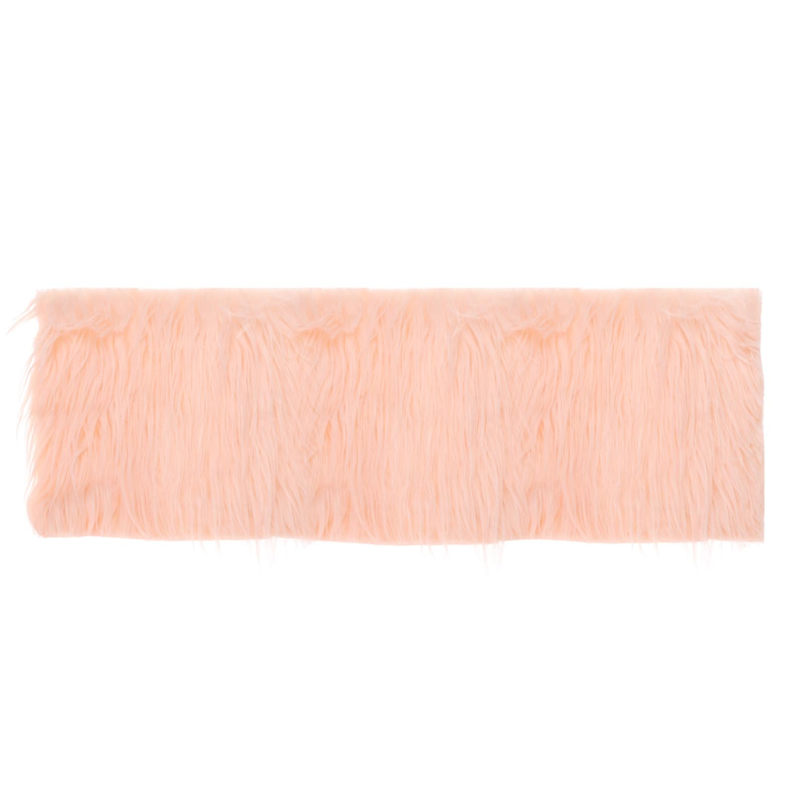 DMiotech 18"x63" Orange Faux Fur Fabric for Crafts Fluffy Faux Fur for DIY Projects Gnomes, Animal Costumes, Cushions