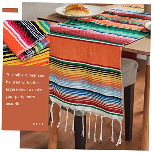 Déco de table chic avec le set de table mexicain orange en coton fin - 5