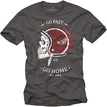 T-Shirt Casque de Moto GO Fast Or GO Home