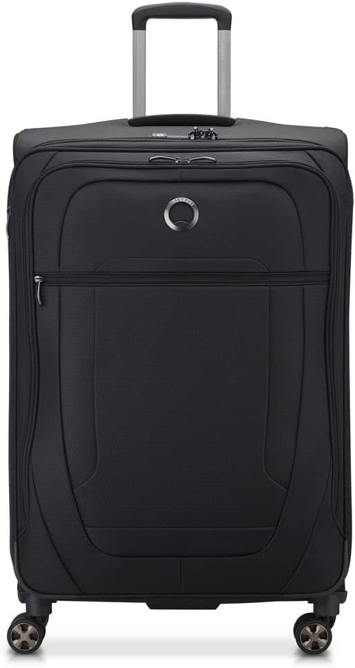 PARIS - HELIUM DLX - Expandable Soft Large Suitcase - 77x49x33 cm - 115 liters - XL - Black