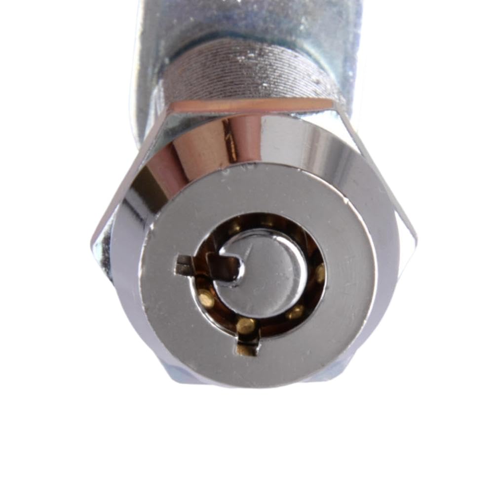 Arandela de Cilindro de Cerradura de Leva de Puerta, 1-1/8 Pulgadas con 2, Compatible con Compartimento de Almacenamiento para Remolque RV, Autocaravana y Camper