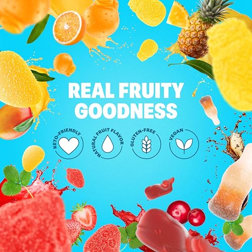 Shameless Snacks Duo: 6 Pack Cherry Bomb & 6 Pack Candy Carnival Bundle- Low Sugar Snacks - Pineapple, Mango, Orange, Strawberry & Cola Gummies - Vegan, Gluten-Free, Low-Calorie image 5