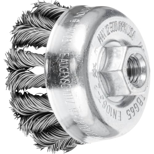 Image of PFERD COMBITWIST 43305051 TBG Cup Brush, Diameter 65 mm, M14 Steel Wire, Diameter 0.50, for Angle Grinders
