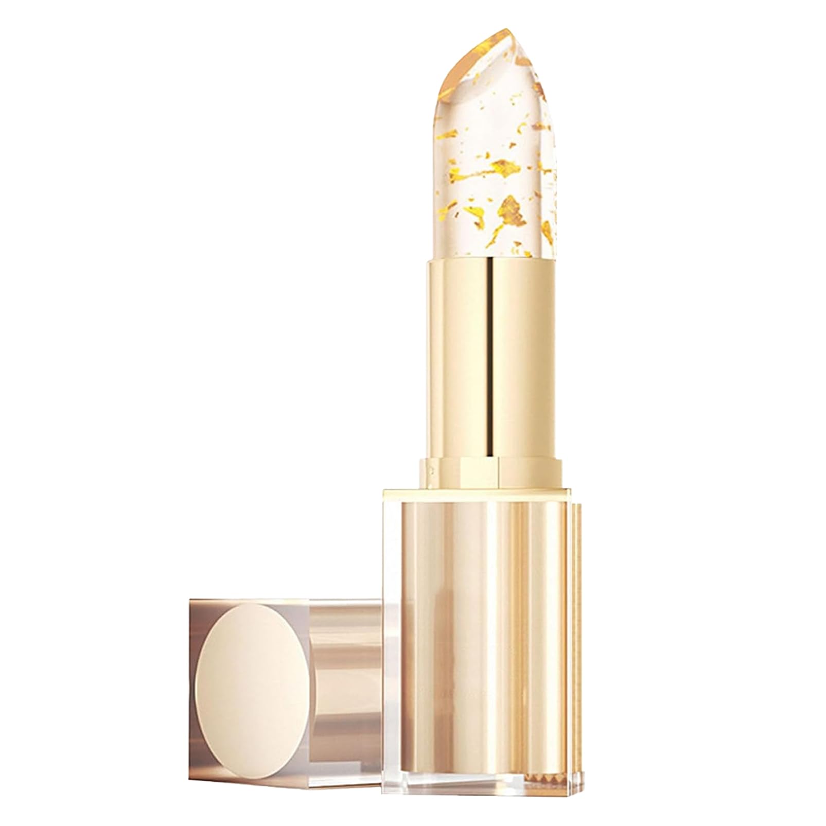 Colour Changing Lipstick, Transfer Proof & Long Lasting PH Lipstick with Gold Foil, Clear Lip Stick That Changes Color
