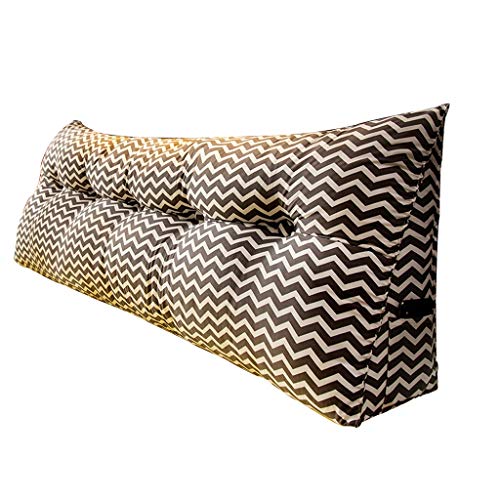 Preisvergleich Produktbild Schlafsofa Rückenlehne großes dreieckiges Kissen abnehmbar und waschbar, Tatami Lesung Rückenlehne Doppelkopf dreieckiges Kissen, weicheren Stoffen (Color : A, Size : 200×23×50cm)