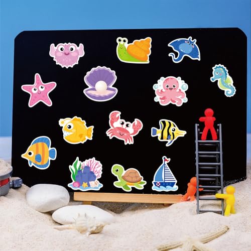 Imanes decorativos oceánicos 47 piezas para refrigerador miniatura 7