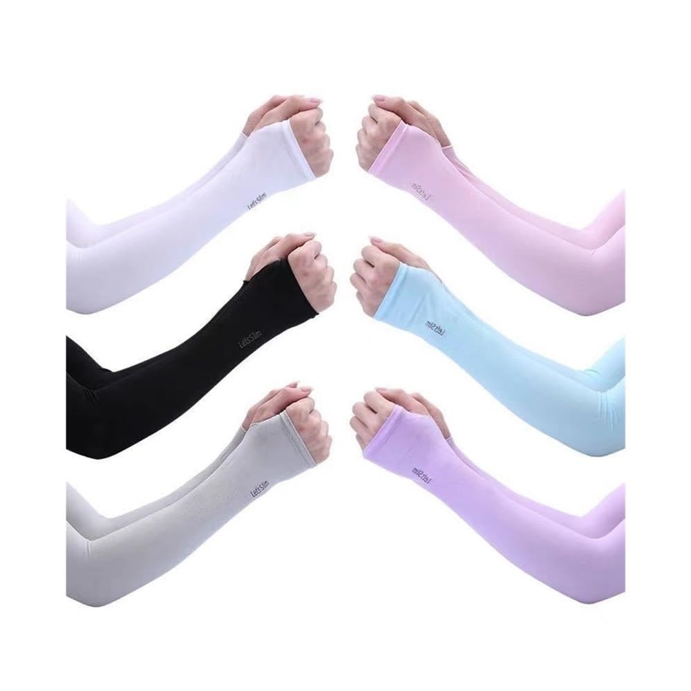 Armstulpen mit LSF 50+, atmungsaktiv, schnelltrocknend, für Laufen, Sportbekleidung, Sonnenschutz, lange Armabdeckung, Radsport