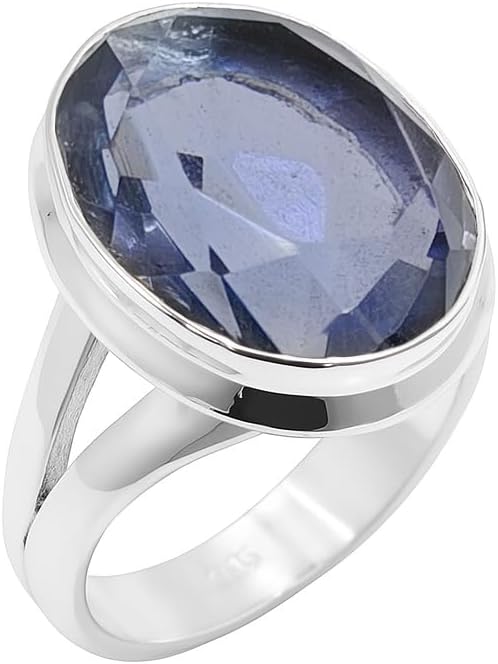925 Sterling Silver Rings for Women, Amethyst Gemstone Ring, Sterling Silver Handmade Ring, Birthstone Ring Gift for Anniversary& Birthday R-D13