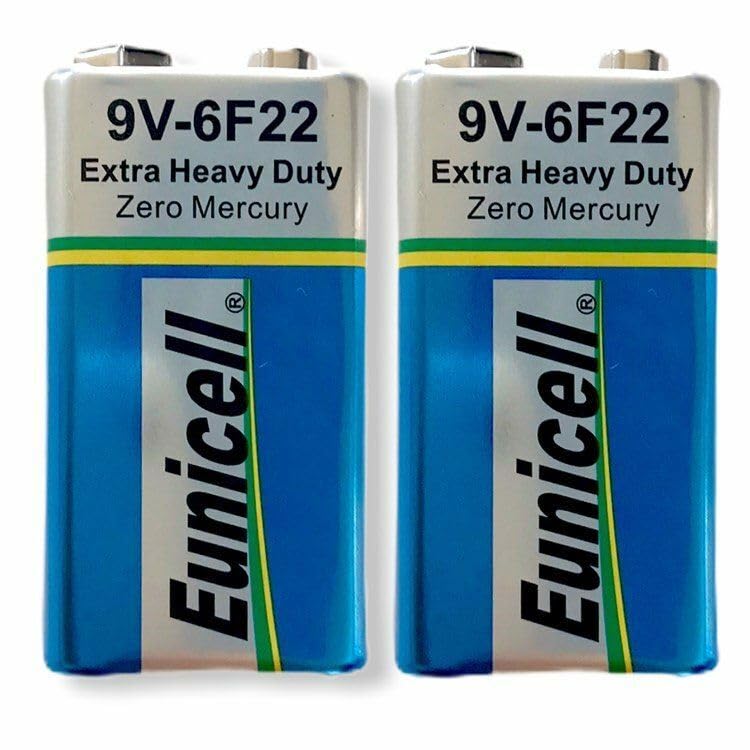 Eunicell9V PP3 6F22 Battery Block Extra Heavy Duty (pack of 2)