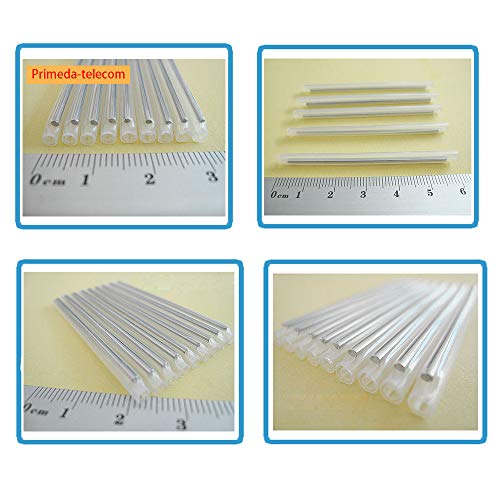 OD2.4mm Fiber Optic Fusion Splice Protection Sleeves 60mm,Heat Shrink Tube Clear -100pcs (GT-60C(OD2.4,60mm))