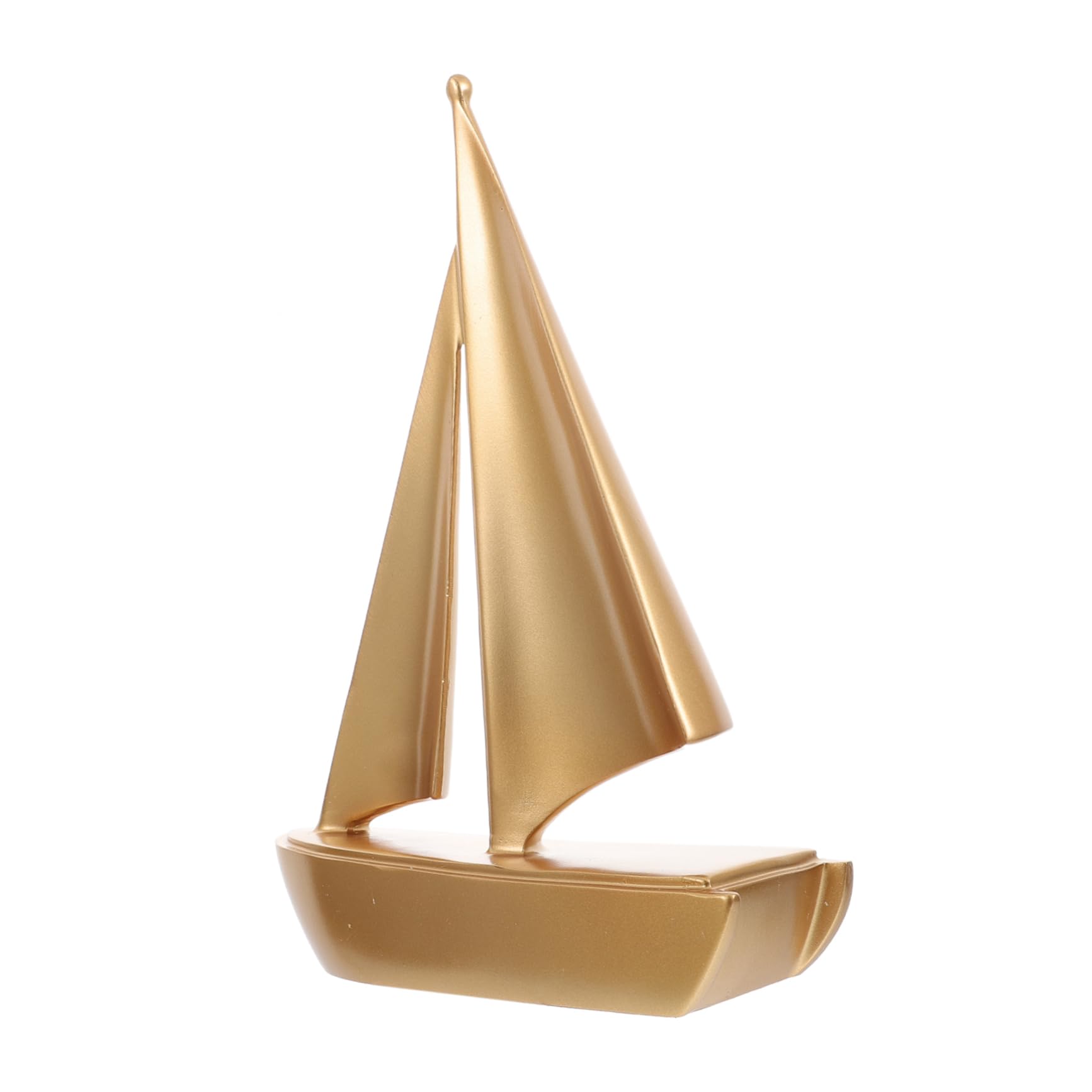 Levemolo Creative Resin Sailboat Decoration Nautical Themed Desk Adornment for Home Office Unique Housewarming Compact Model Sailboat for Living Room