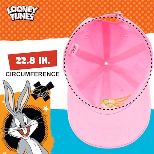 Image of Concept One Unisex Adult Looney Tunes Baseball Cap, Adult Adjustable Cotton Dad Hat with Curved Brim for Men and Women