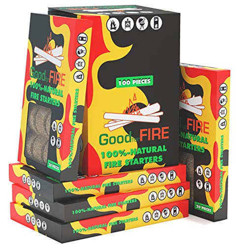 Fire Starter - Fire Starter Squares 100pc - Firewood Kindling - Camp Fire