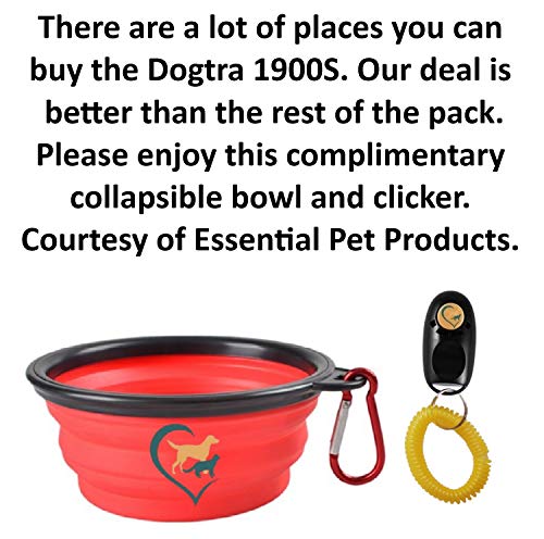 Dogtra 1900S Rechargeable Dog Training Collar - 3/4 Mile Range - Waterproof - Adjustable Levels for Dogs