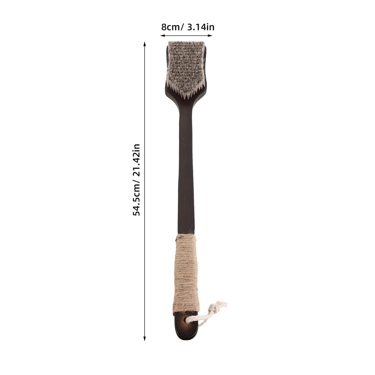 Baluue Cepillo de Baño de Mango Cepillo de Ducha para Espalda Exfoliante Corporal para Ducha y Masajes